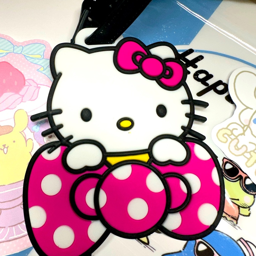 Hello Kitty Vintage 3D silicone luggage Bag name tag - Picture 4 of 6